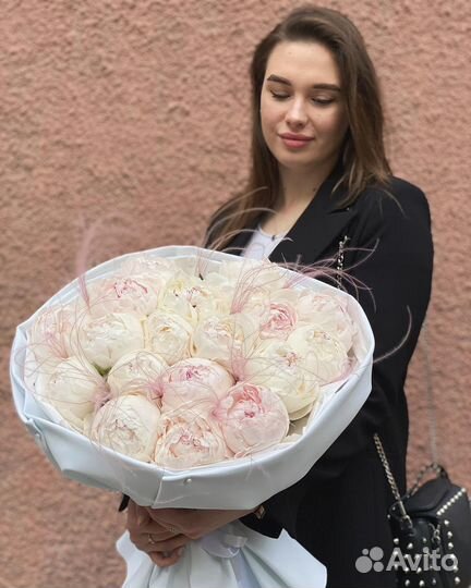 Букеты из Пионов 25/51/101 Цветы с Доставкой