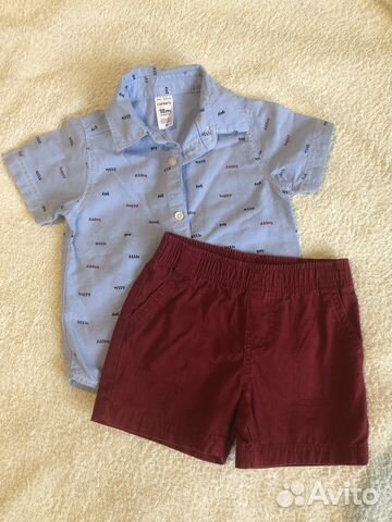 Рубашка и шорты Carter’s размер 18мес