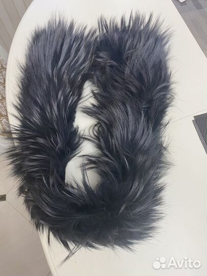 Меховой воротник енот