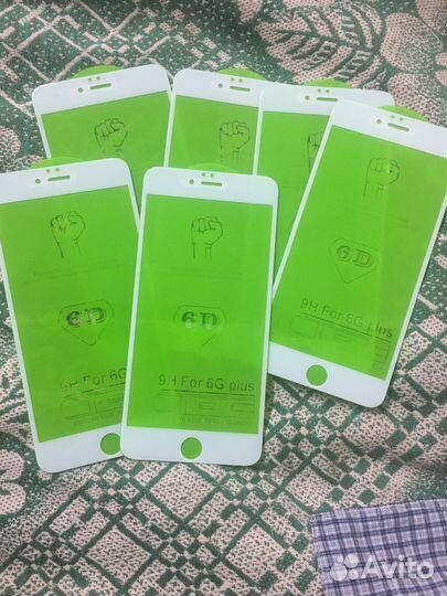 Защитные стёкла на iPhone 5s, 6s plus, 6s/8, 11/XR