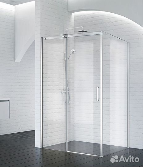 Душ. уголок BelBagno 100cm Хром acqua-ah-1-110/10