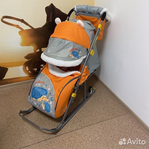 Санки-коляски Nika с маленькими колесами (новые)