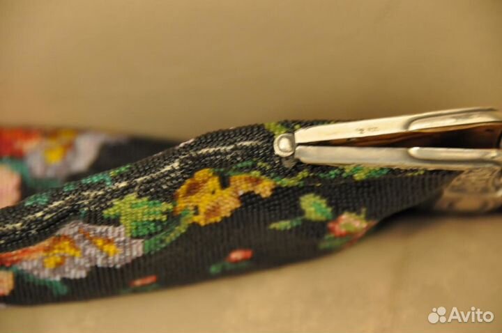 Старинная немецкая сумочка с серебряной застёжкой