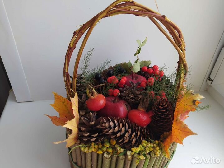 Декоративная осенняя композиция на заказ