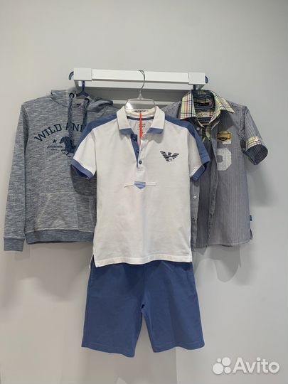 Пакет брендовых вещей на мальчика 9-10 л