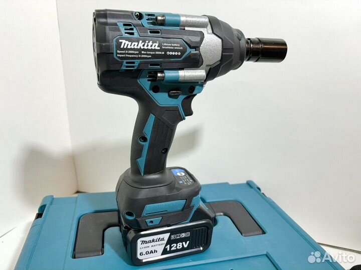 Аккумуляторная ушм 125мм + гайковерт Makita 880