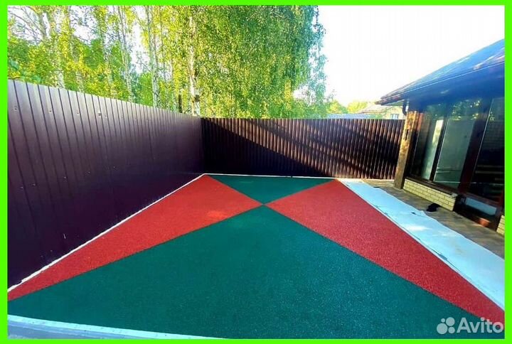 Резиновое покрытие для спортивных площадок