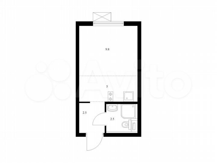 Квартира-студия, 19,8 м², 21/23 эт.