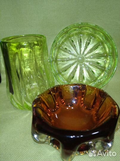 Ваза цветное стекло лзхс