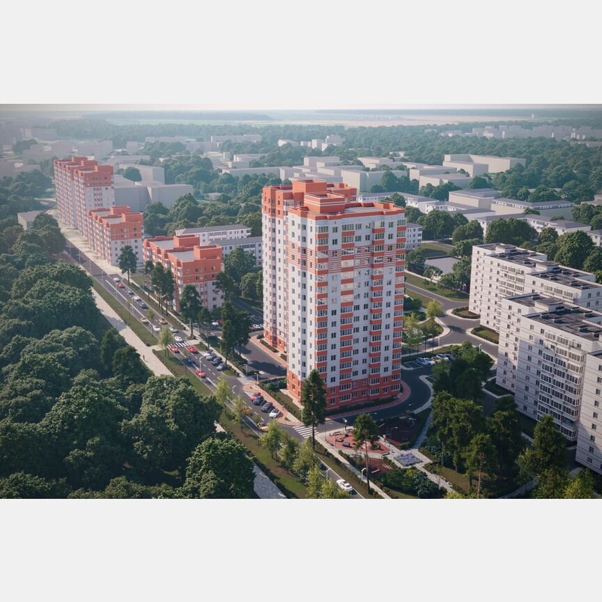 2-к. квартира, 52 м², 10/16 эт.
