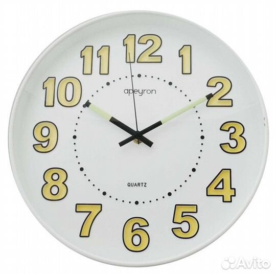 Часы настенные apeyron PL 9797 белый пластик
