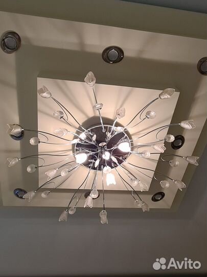 Люстра потолочная подвесная бу