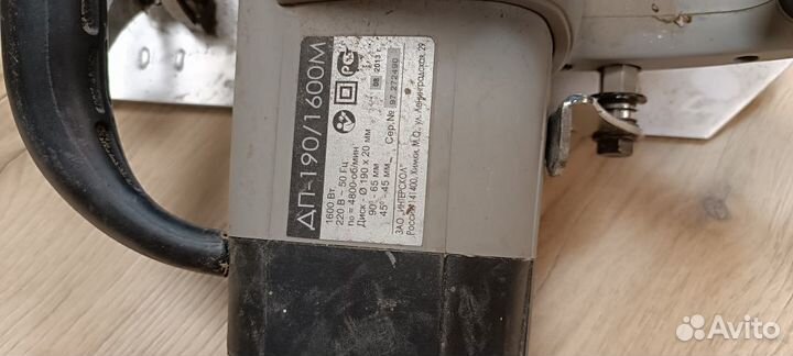 Дисковая пила интерскол дп-190/1600М