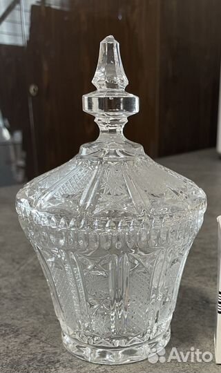 Хрустальная сахарница СССР