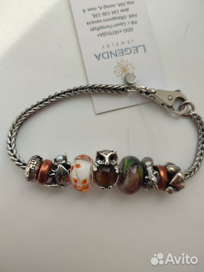 Trollbeads шармы, стопперы, мурано