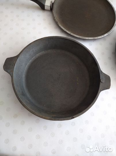 Чугунные сковородки СССР б/у
