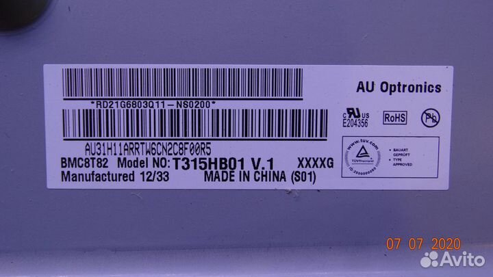 T460HW03 VF ctrl BD 46T03-C0K