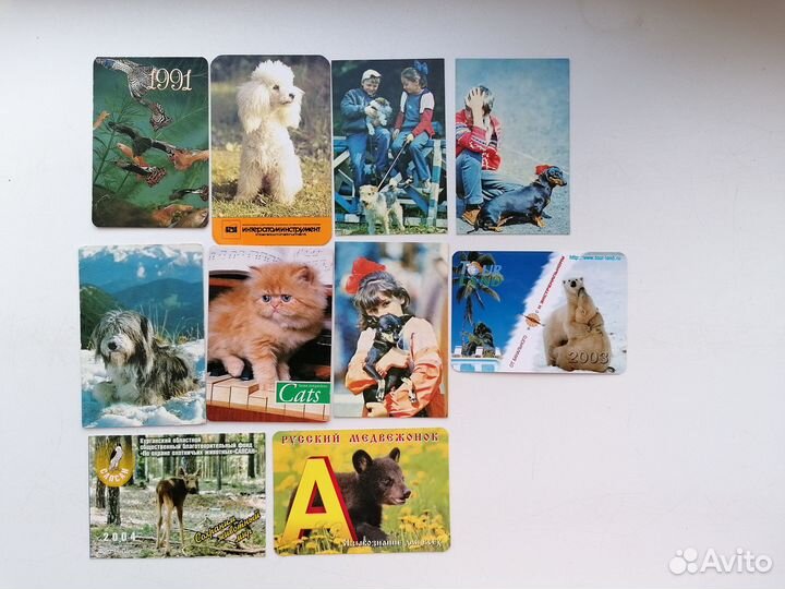 Календарики животные, цирк