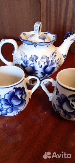 Сервиз чайный гжель