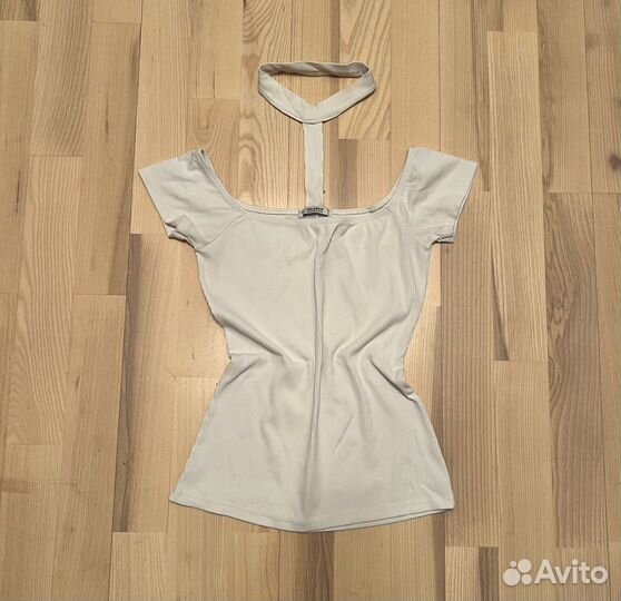 Футболка топ Pull&Bear с чокером оригинал