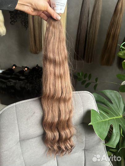 Натуральные волосы волны 60 - 65 см