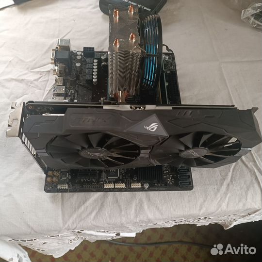 Проц. 6 ядер 2,4 Ггц +Мат. плата+видеокарта+память