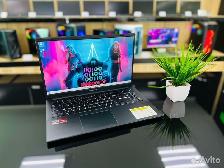 Asus Vivobook IPS Ryzen 5 7250U SSD-512 DDR5-8Gb