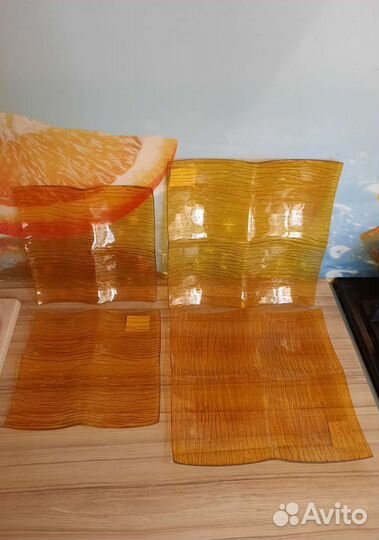 Набор блюд сервировочных стеклянных