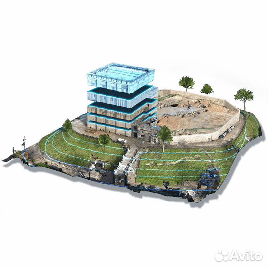 3D скарование, аэрофотосъёмка, ортофотоплан