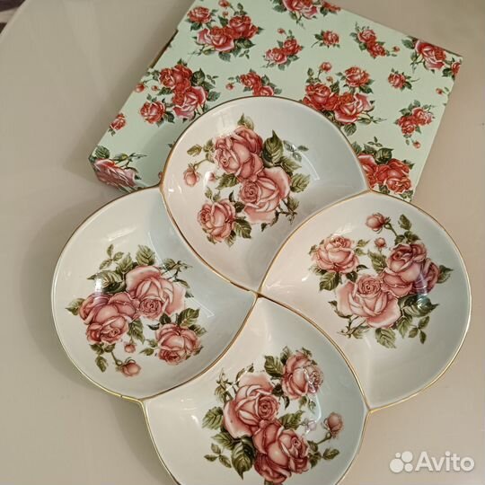 Новая менажница фарфоровая Lefard