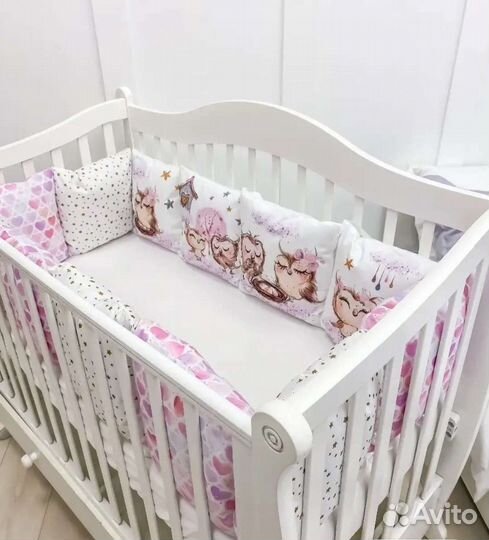 Бортики-подушечки в детскую кроватку