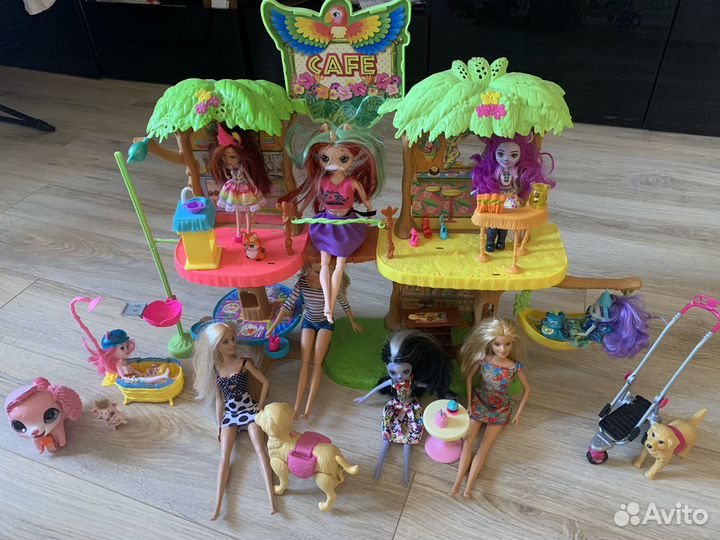 Куклы Барби, Енчантимолс, игровой набор Кафе