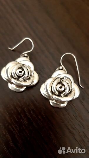 Серьги серебро