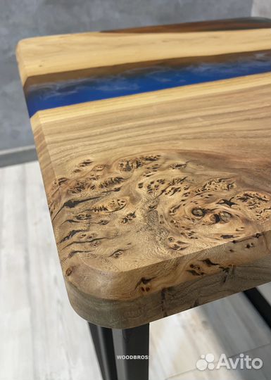 Стол из Эпоксидной смолы и слэба от изготовителя