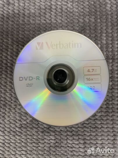 Новые DVD-R диски Verbatim 4.7GB/16x/120 min-88 шт