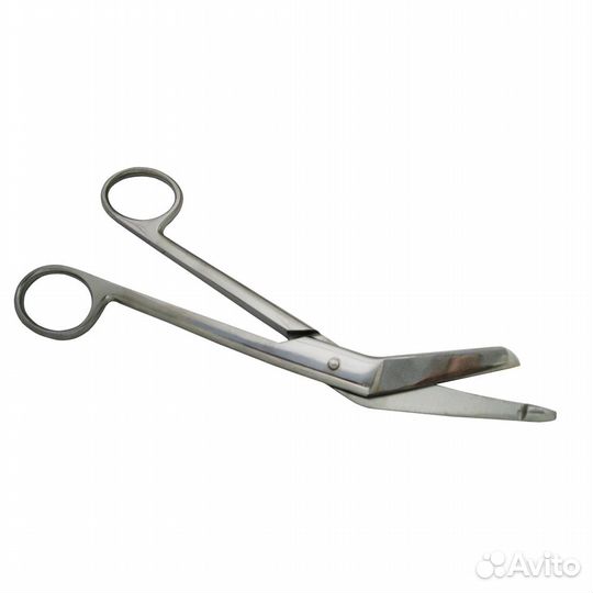 Ножницы для разрезания повязок с пуговкой, г/изогн