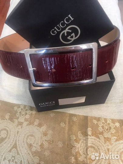 Ремень gucci лак.кожа ширина 4,5см длина 88см и др