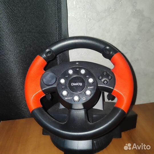 Руль Dialog GW-125VR E-Racer красный