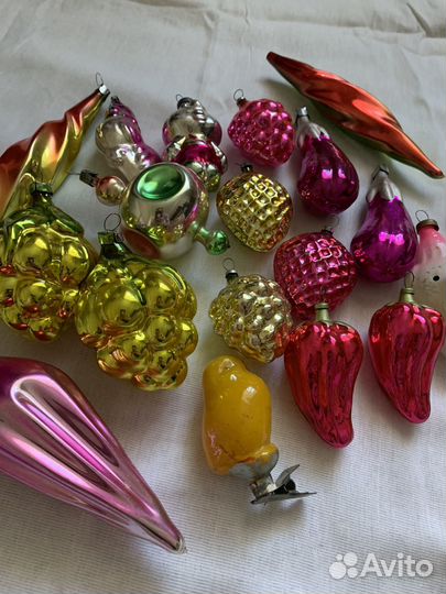 Елочные игрушки СССР лот