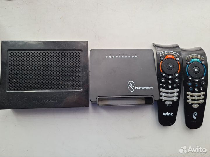 Приставка и роутер ростелеком