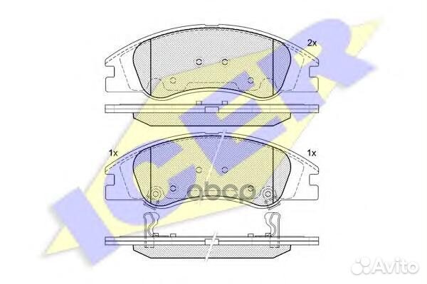 Колодки торм. диск. Cerato 1.6i 16v 2.0 CRDi 2