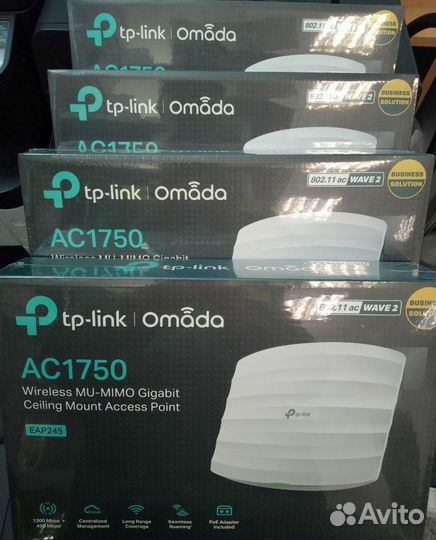 Точка доступа Wi-Fi TP-Link EAP245 v4 (AC1750)