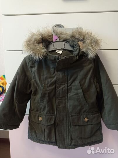 Куртка- парка осенняя для девочки 12-18 мес, 86 р