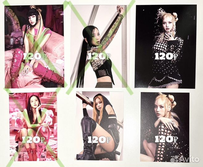 Официальные альбомы, открытки blackpink