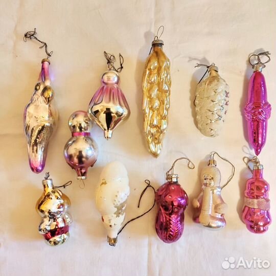 Елочные игрушки времен СССР