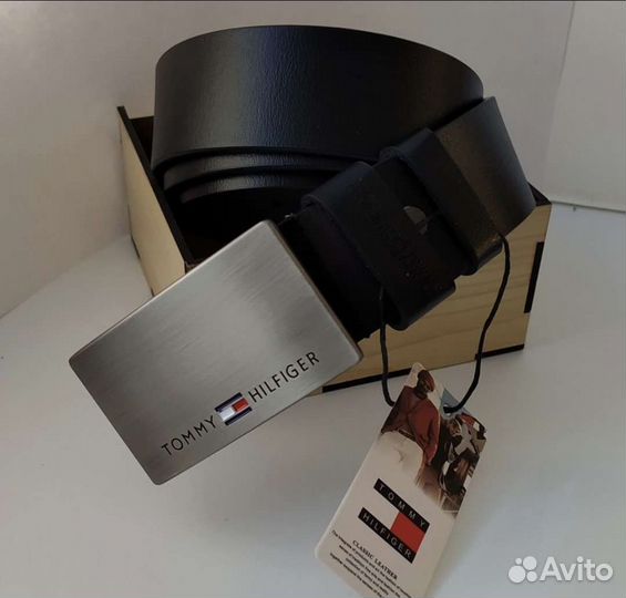 Мужской кожаный ремень Tommy Hilfiger (новые)