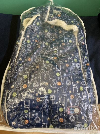 Детский зимний конверт на овчине