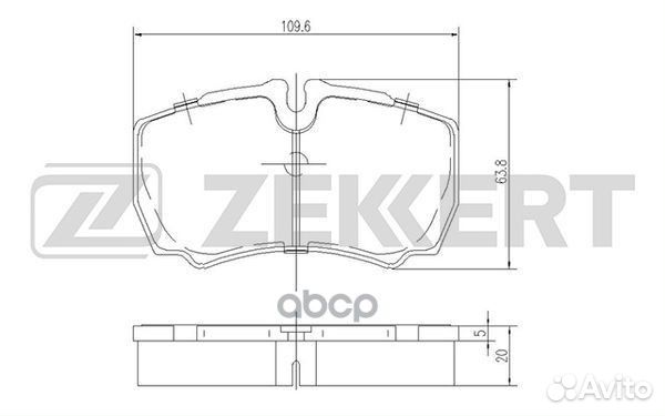 Колодки торм. диск. задн. Iveco Daily III-VI 99