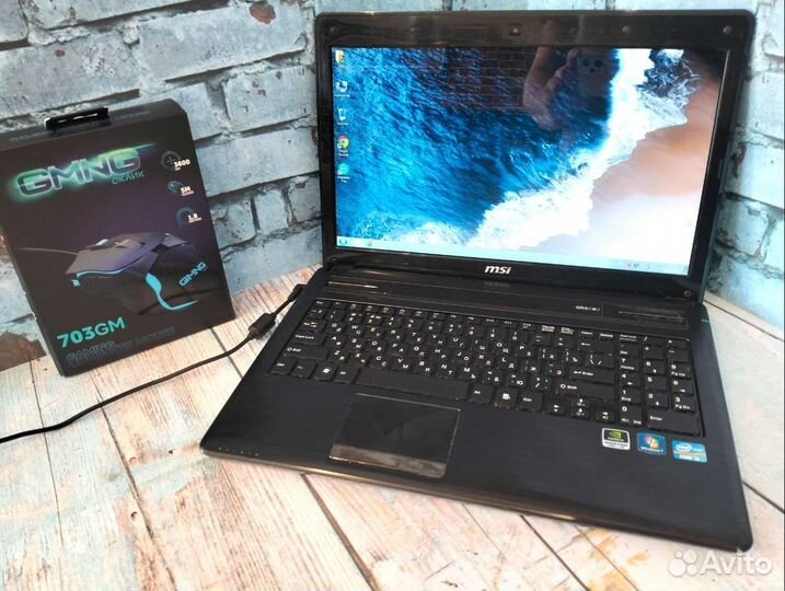 Игровой MSI на i3/ GT 520m/ SSD