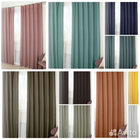 Комплект готовых штор. 3м, 4м